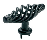 Tradco Provincial Cage T Bar Cabinet Knob - 65mm - Matte Black