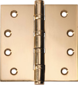 Tradco Ball Bearing Hinge - 100 x 100mm - Polished Brass