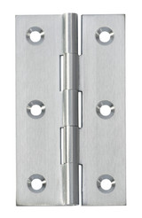 Tradco Fixed Pin Hinge - 89 x 50mm - Satin Chrome