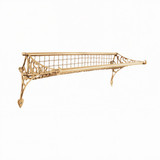 Tradco Railway Luggage Rack - "NSWR" - 725mm - Polished Brass