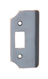 Tradco Extended Striker Plate to Suit Rebate Kit - 88 x 45mm - Antique Copper