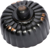 Tradco Fluted Fan Controller - 55mm - Antique Copper