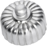 Tradco Fluted Fan Controller - 55mm - Satin Chrome