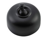 Tradco Traditional Toggle Light Switch - 50mm - Matte Black