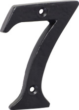 Tradco '7' Iron House Number - 75mm - Matte Black