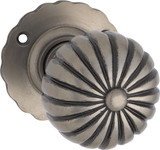 Tradco Fluted Door Knob - 60mm - Polished Metal