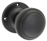 Tradco Milton Door Knob - 57mm - Matte Black