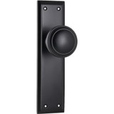 Tradco Milton Door Knob - 200 x 50mm - Matte Black