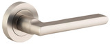 Iver Baltimore Lever Door Handle - Round Rosette - 52mm - Satin Nickel