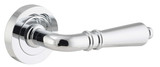 Iver Sarlat Lever Door Handle - Round Rosette - 52mm - Chrome