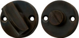 Tradco Round Privacy Turn - 35mm/4mm Spindle - Antique Brass