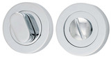 Iver Premium Round Privacy Turn - 52mm/4mm Spindle - Chrome