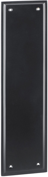 Tradco Milton Push Plate - 300 x 75mm - Matte Black