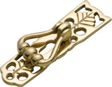 Tradco Maple Leaf Pedestal Handle - 78 x 20mm - Polished Brass