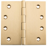 Tradco Fixed Pin Hinge - 100 x 100mm - Satin Brass