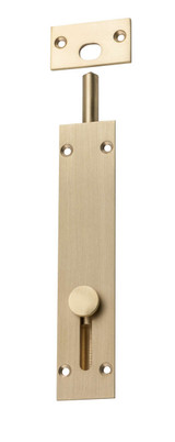 Tradco Reverse Barrel Bolt - 150 x 32mm - Satin Brass