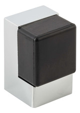 Iver Square Concealed Fix Floor Mounted Door Stop - 50 x 32mm - Chrome
