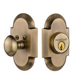 Nostalgic Designer Cottage Deadbolt - 102 x 63mm - Antique Brass