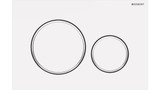 Turner Hastings Geberit Sigma 20 Dual Flush Plate - 246 x 164mm - Matte White