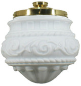 Lighting Inspirations DIY Batten Fix Light - 13" Premier Glass - 320 x 300mm - Polished Brass

