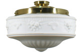 Lighting Inspirations DIY Batten Fix Light - 11" Senator Glass - 280 x 280mm - Polished Brass
