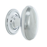 Nostalgic Bungalow Homestead Cabinet Knob with Backplate - 45 x 29mm - Chrome