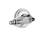 Nostalgic Parlour Crystal Lever Door Handle - Classic Rosette - 63mm - Bright Chrome