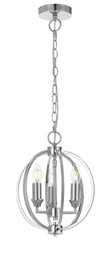 Telbix Kendall Chain Pendant Light - Small - 280mm - Chrome