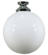 Lighting Inspirations DIY Batten Fix Light - 12" Sphere Glass - 340 x 300mm - Chrome
