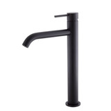 Fienza Kaya Tall Basin Mixer - Fixed Spout - Matte Black