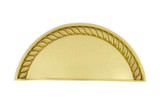 Nostalgic Georgian Drawer Pull Handle - 76mm CTC - Polished Brass