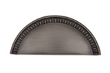 Nostalgic Egg & Dart Drawer Pull Handle - 76mm CTC - Antique Pewter