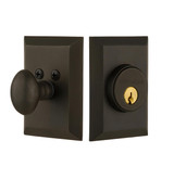 Nostalgic Streamline New York Deadbolt - 89 x 64mm - Oil-Rubbed Bronze