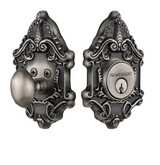 Nostalgic Victorian Deadbolt - 115 x 73mm - Antique Pewter