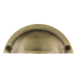 Nostalgic Shaker Drawer Pull Handle - 89mm - Antique Brass
