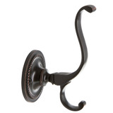 Nostalgic Georgian Rope Coat Hook - 112 x 66mm - Timeless Bronze