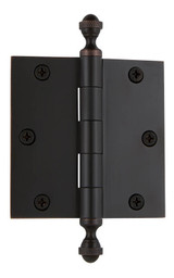 Grandeur Loose Pin Hinge w/ Acorn Finial - Square - 89 x 89mm - Timeless Bronze