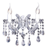 Lighting Inspirations Zurich Indoor Chandelier Wall Light - 2 Arm - Chrome