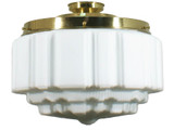Lighting Inspirations DIY Batten Fix Light - 14" St Kilda Glass - 290 x 360mm - Polished Brass
