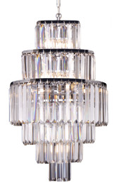 Lighting Inspirations Celestial Waterfall Chandelier Pendant Light - 6 Tier - 390mm - Chrome