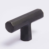 Hepburn Henley T Bar Cabinet Knob - 60mm - Scorched Black