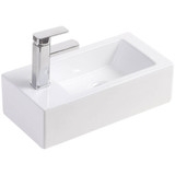 Fienza Linea Wall Hung Basin - 500 x 144 x 250mm - Glossy White