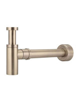 Meir Round Bottle P-Trap - 350 x 210mm - Champagne