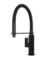 Meir Square Kitchen Mixer Tap with Pull Down Spray - Swivel Spout - Matte Black