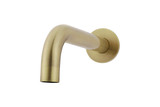 Meir Curved Wall Mounted Bath or Basin Outlet - Fixed Spout - Satin Brass
