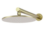 Meir Round Shower Head - Straight Arm - 300mm Rose - Satin Brass