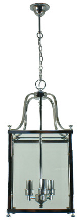 Lighting Inspirations Michigan Lantern Chain Pendant Light - 280mm - Chrome