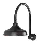 Phoenix Nostalgia Gooseneck Shower Head - 204mm Rose - Antique Black