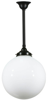 Lighting Inspirations Rod Pendant Light - 12" Sphere Glass - 300mm - Patina Black

