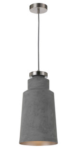 Telbix Fredi Cord Pendant Light - Medium - 200mm - Grey & Nickel